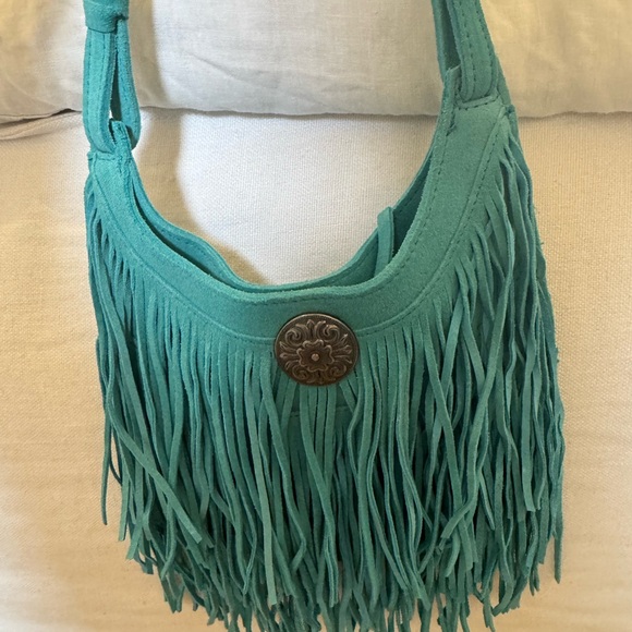 Idyllwind Handbags - Idyllwind Teal Fringe Shoulder Bag. NWOT